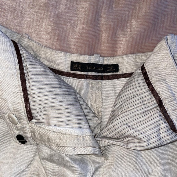 Cream Linen Pants - Picture 4 of 4